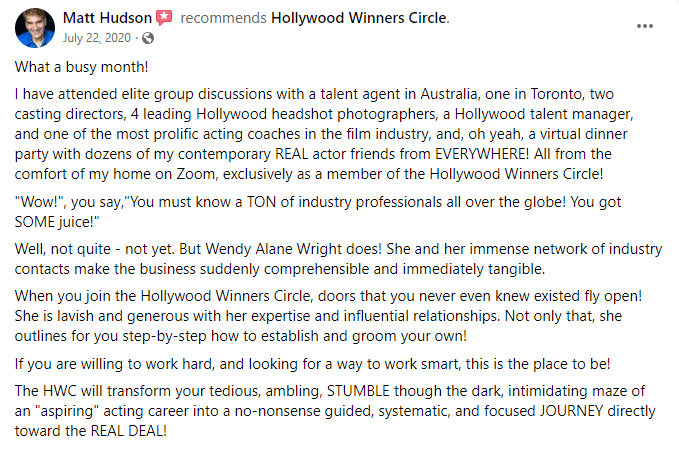 Matt Hudson recommends Hollywood Winners Circle
