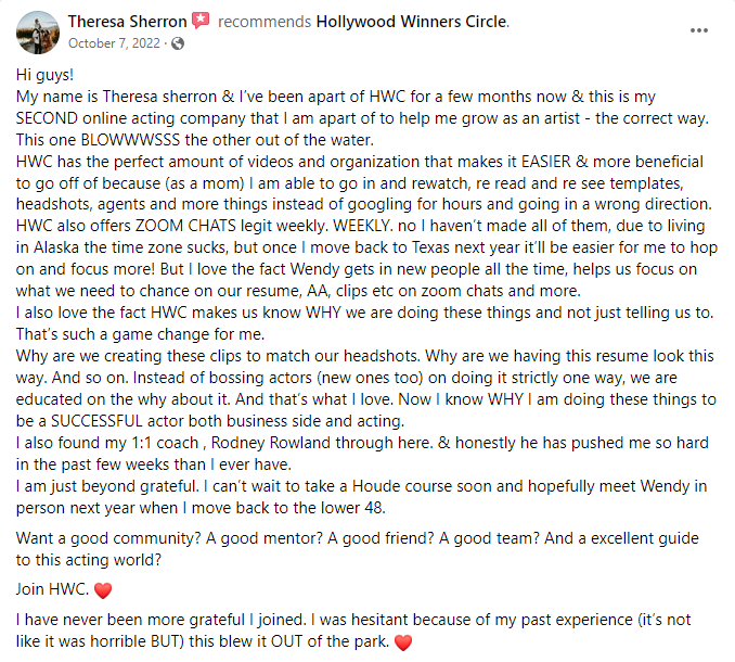 Theresa Sherron recommends Hollywood Winners Circle