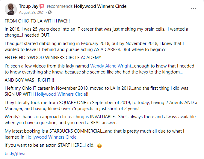 Troup Jay recommends Hollywood Winners Circle