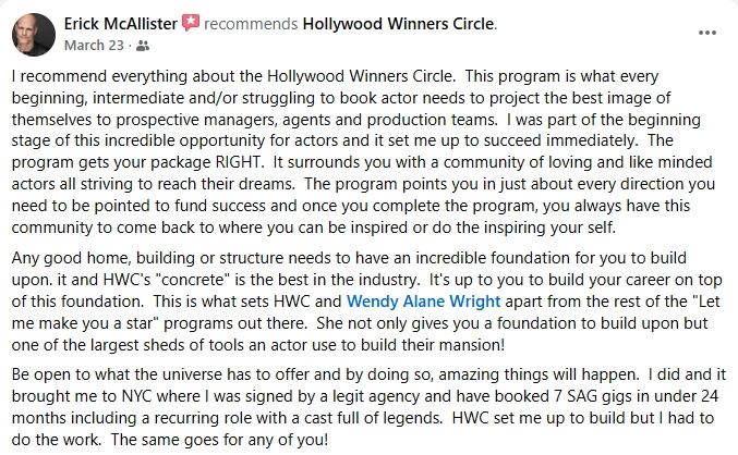 Erick McAllister recommends Hollywood Winners Circle